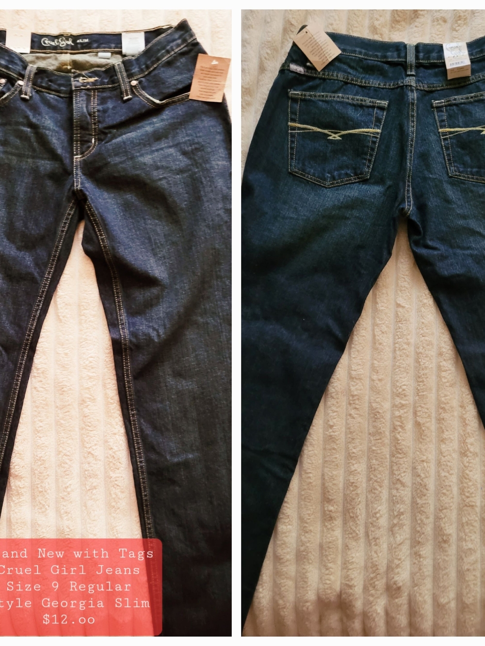 Cruel Girl Women's Skinny Jeans in Dark Blue Wash